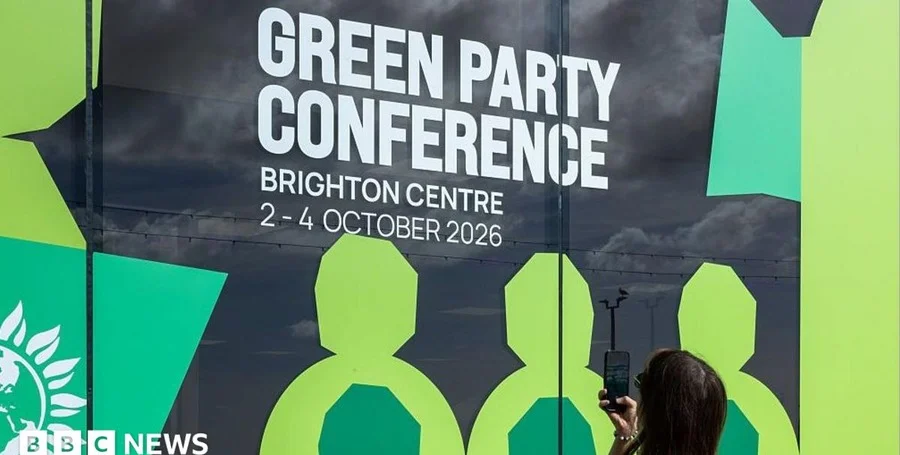 Green Party conference banner